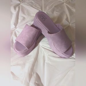 No Boundaries brand new without tags platform wedge sandals.